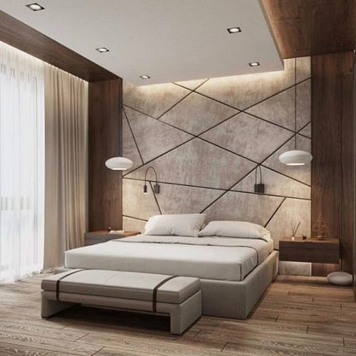 Modern Rectangular Bedroom Pop Ceiling