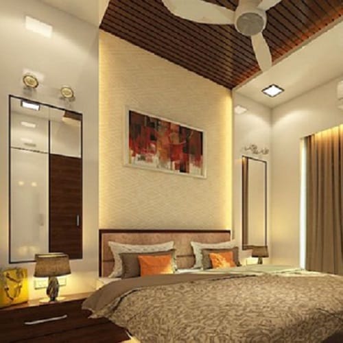 Wooden False ceiling For Bedroom