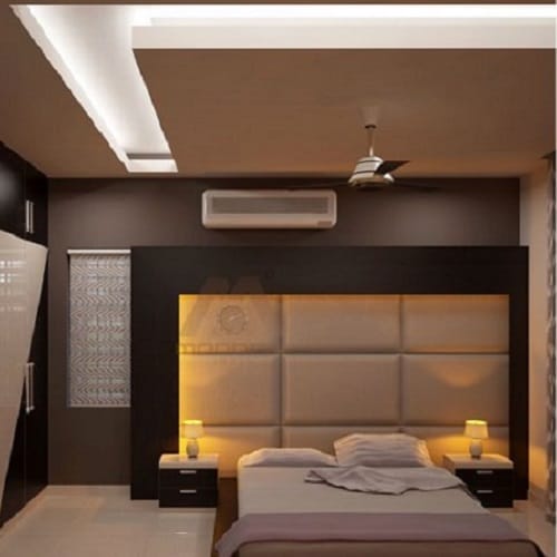 Modern Rectangular False Ceiling For Bedroom