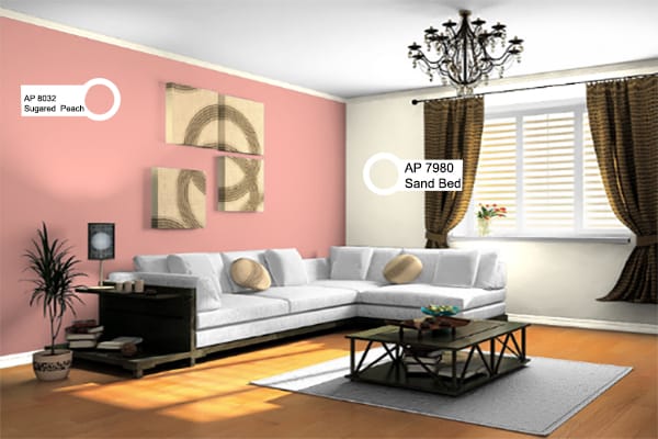 90 Wall Colour Combination Stunning Paint Colours For Your Room - Asian Paints Two Colour Combination For Living Room