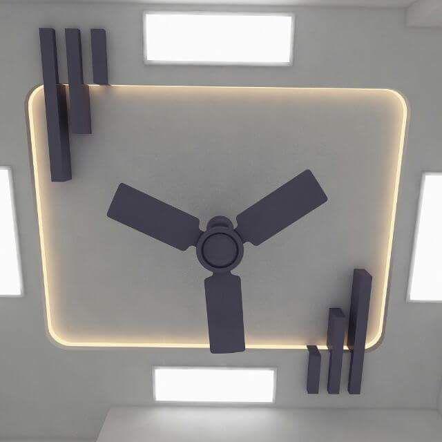 Modern Falseceiling with Wooden design