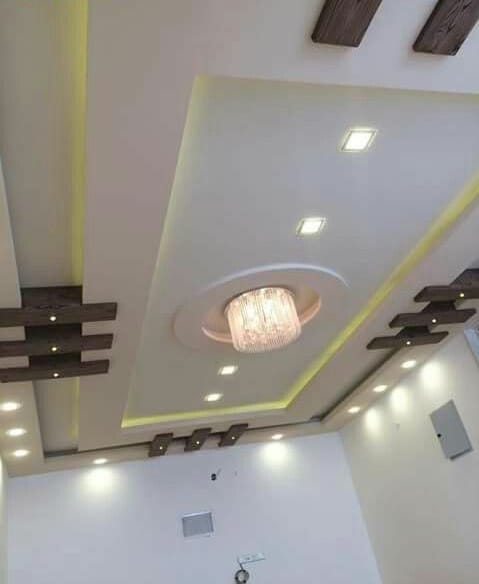 Wooden and mesh Ceiling Design