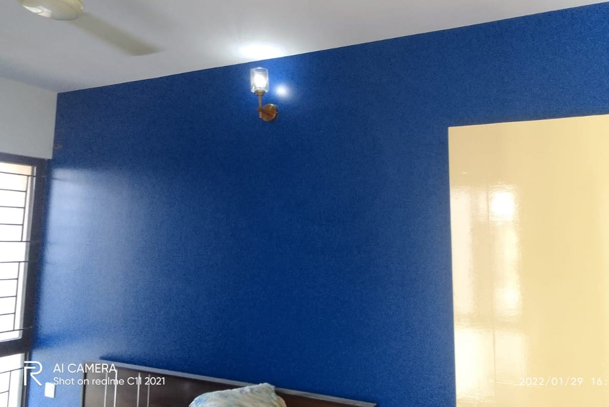 Blue Texture Wall